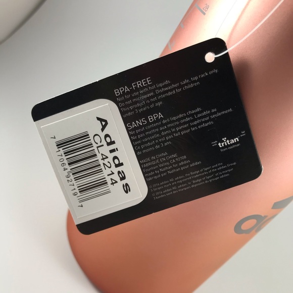 Adidas Originals rose gold water bottle 32oz / 1L - Picture 3 of 8